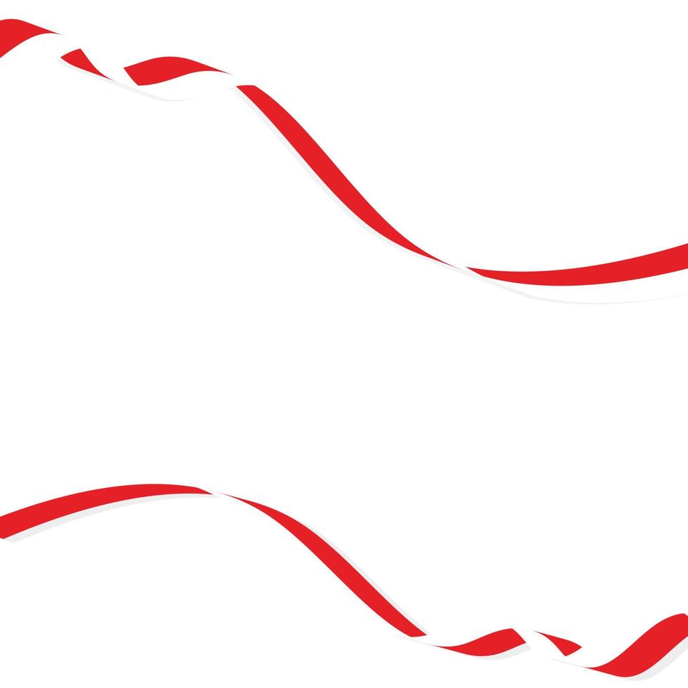 Red and white ribbon png hd and indonesian flag. Pita merah putih png hd dan bendera indonesia vector