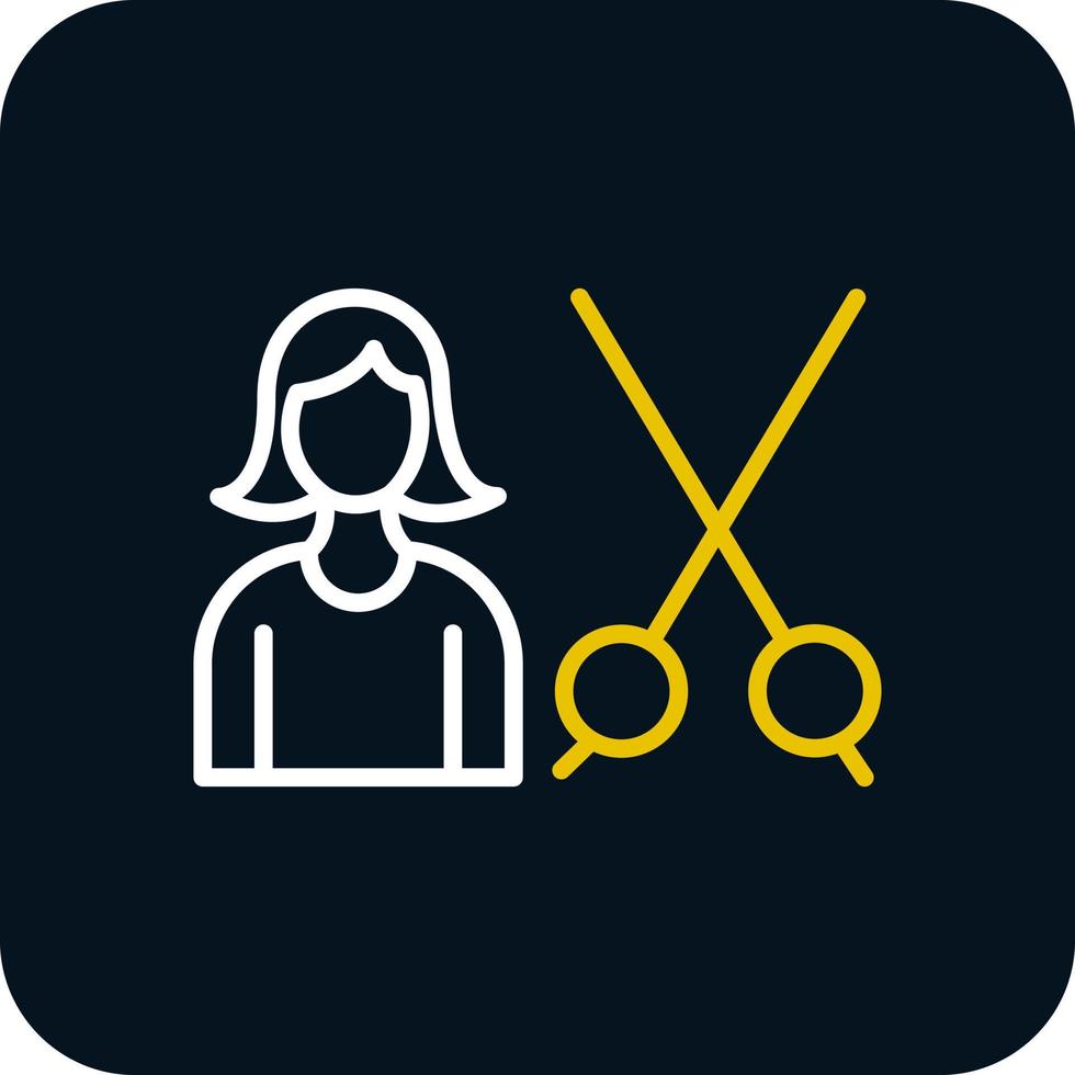 Hair Treatment Vector Icon Design