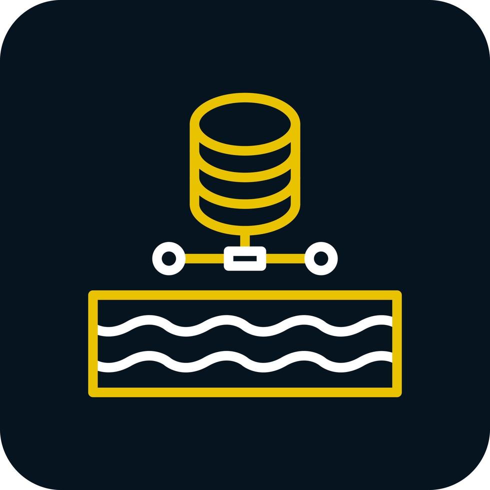 Data Lake Vector Icon Design