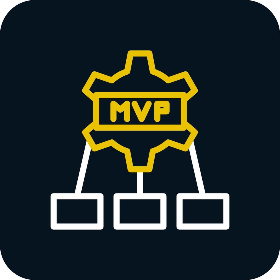 diseño de icono de vector mvp