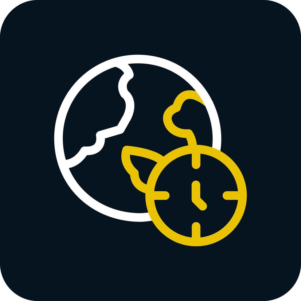 Time Zone Vector Icon Design