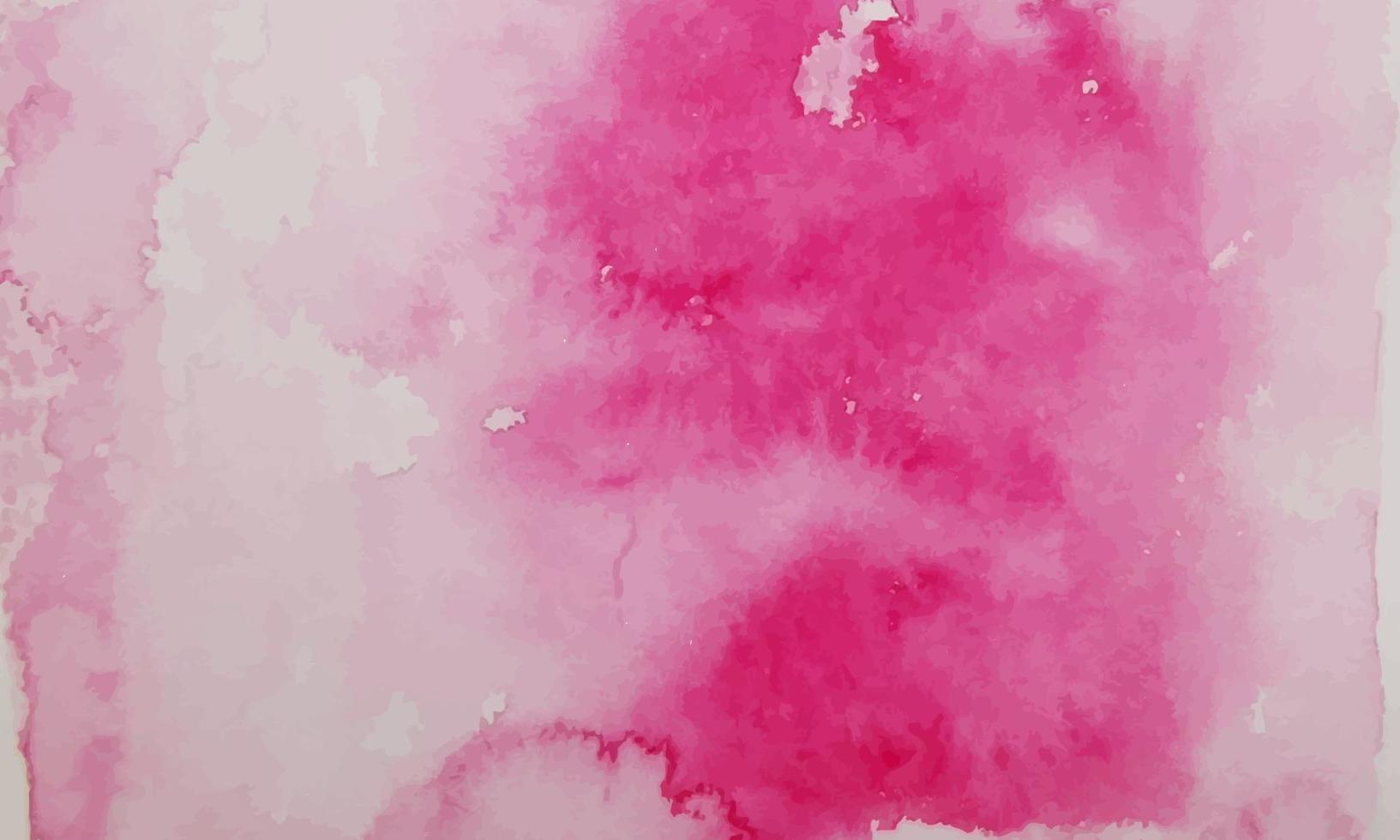 Hand painted pink abstract watercolor background vector