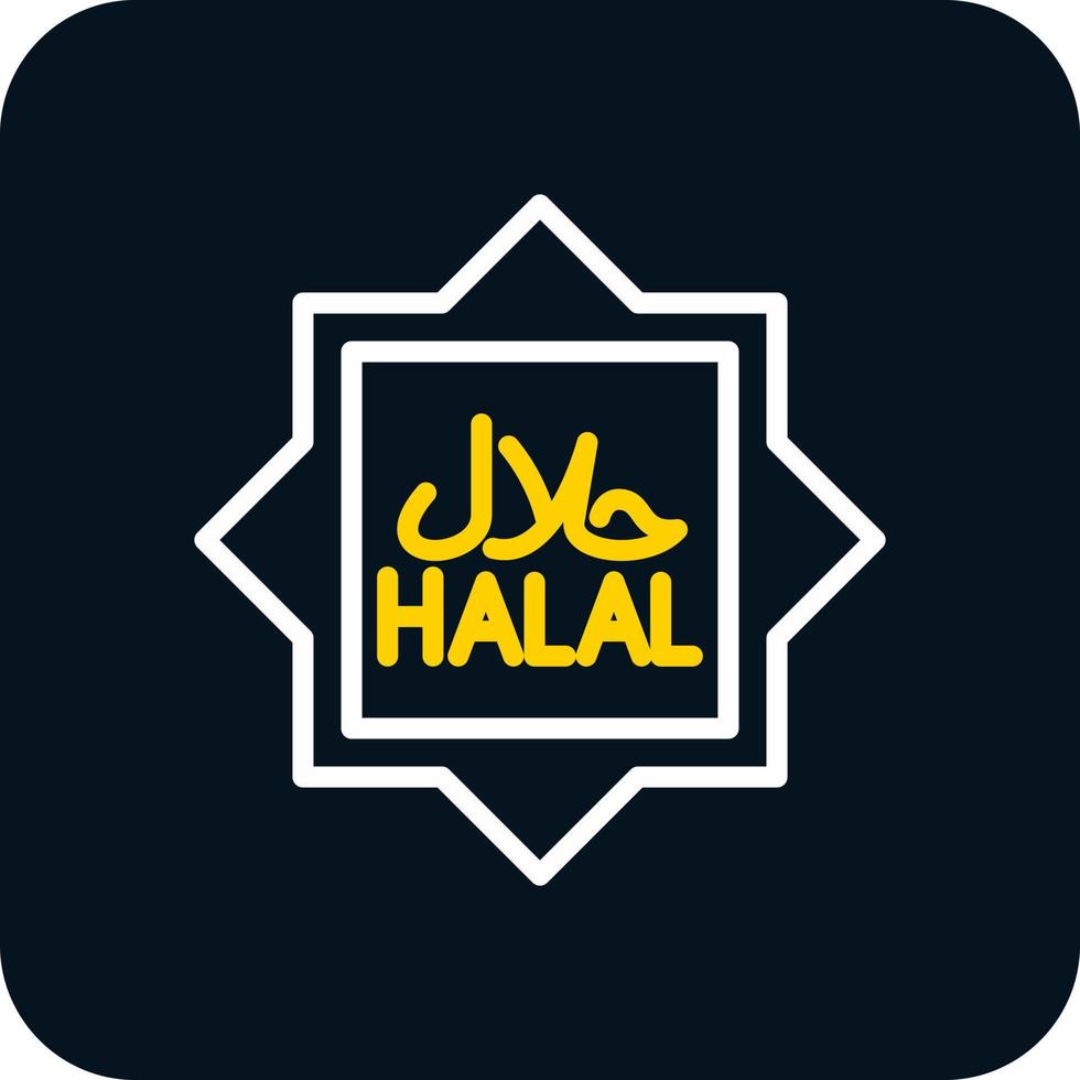 diseño de icono de vector halal