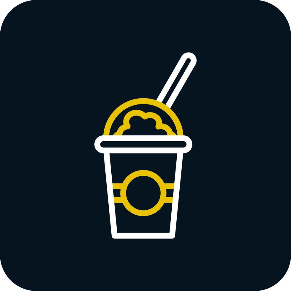 Milkshake Vector Icon Design