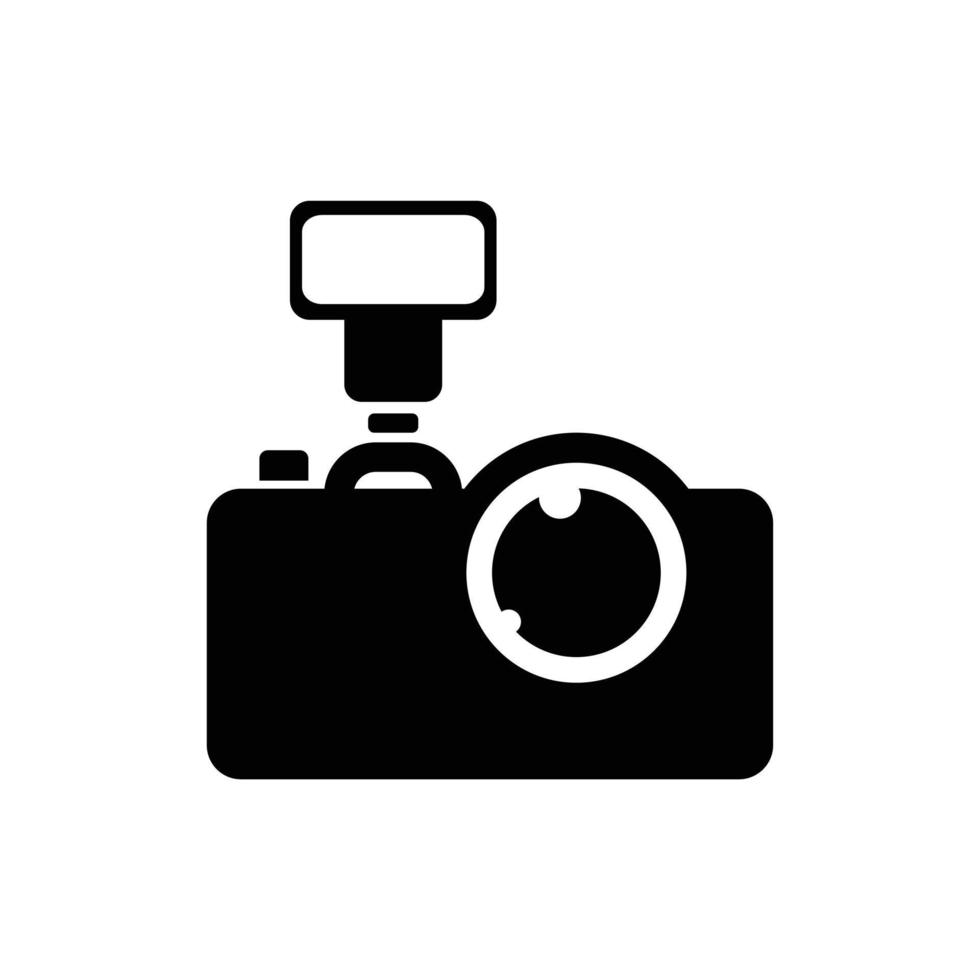 Sleek Camera Icon Vector Illustration, Modern Minimalist Design for Photography and Digital Media