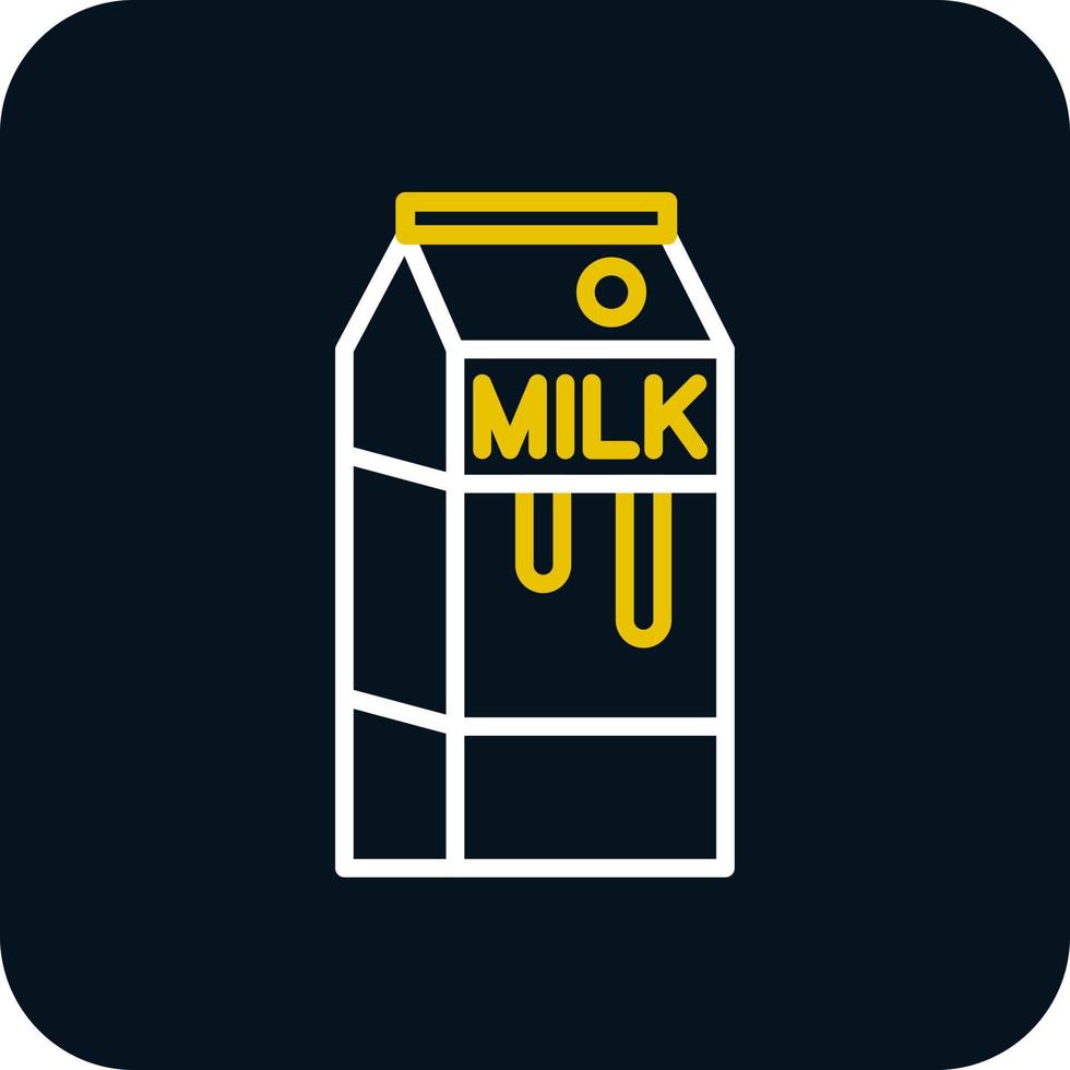 Milk Box Vector Icon Design