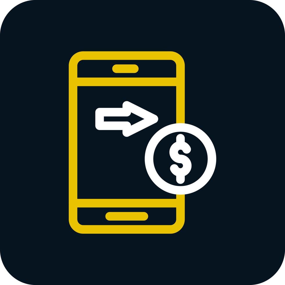 Send Money Mobile Vector Icon Design