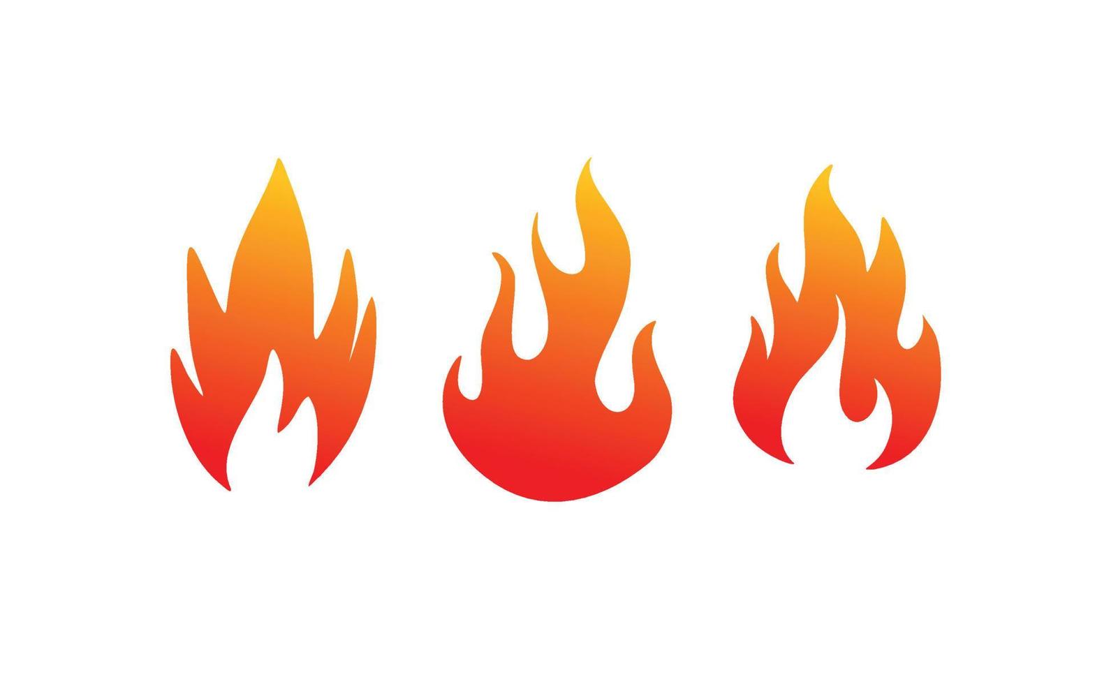 Fire logo design inspiration. Vector template design for brand.