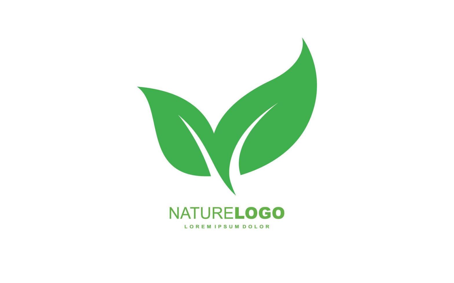 Leaf logo design inspiration. Vector template design for brand.
