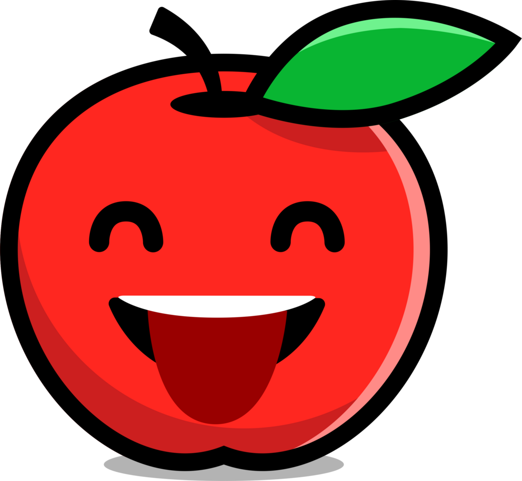 cute fruits red apple cartoon png 21252010 PNG