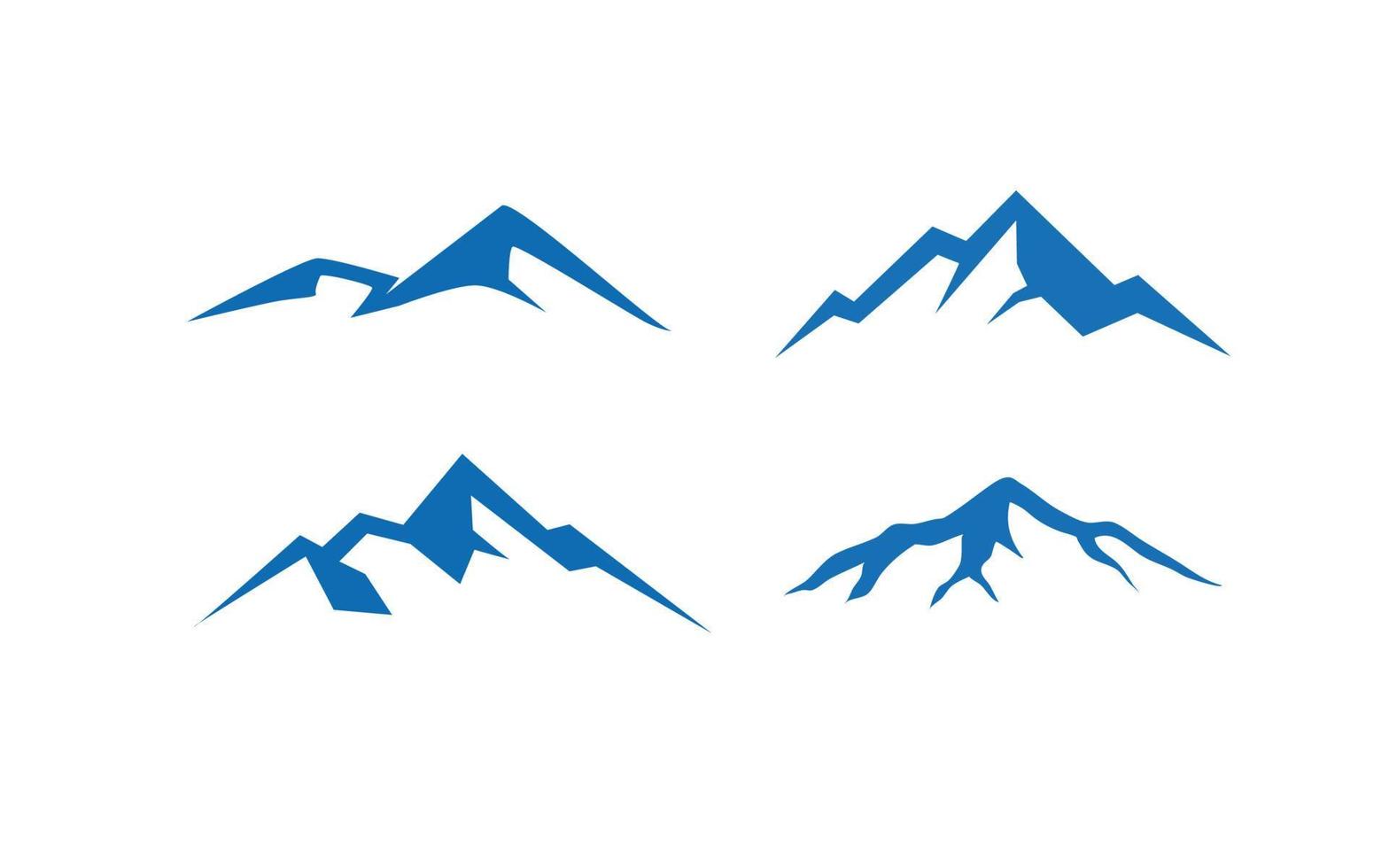 Mountain design with isolated for logo template. vector