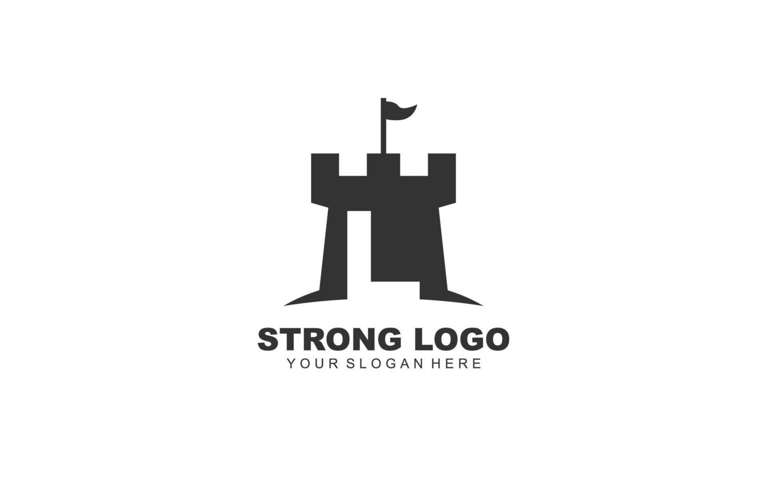 L  FORTRESS logo design inspiration. Vector letter template design for brand.