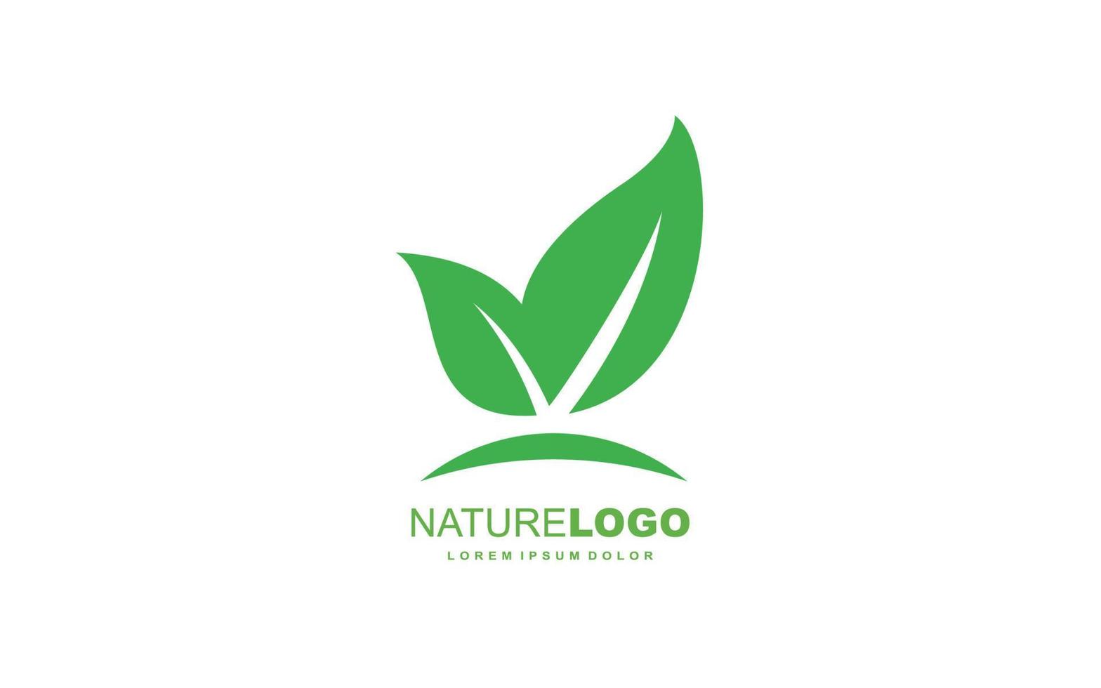 Leaf logo design inspiration. Vector template design for brand.
