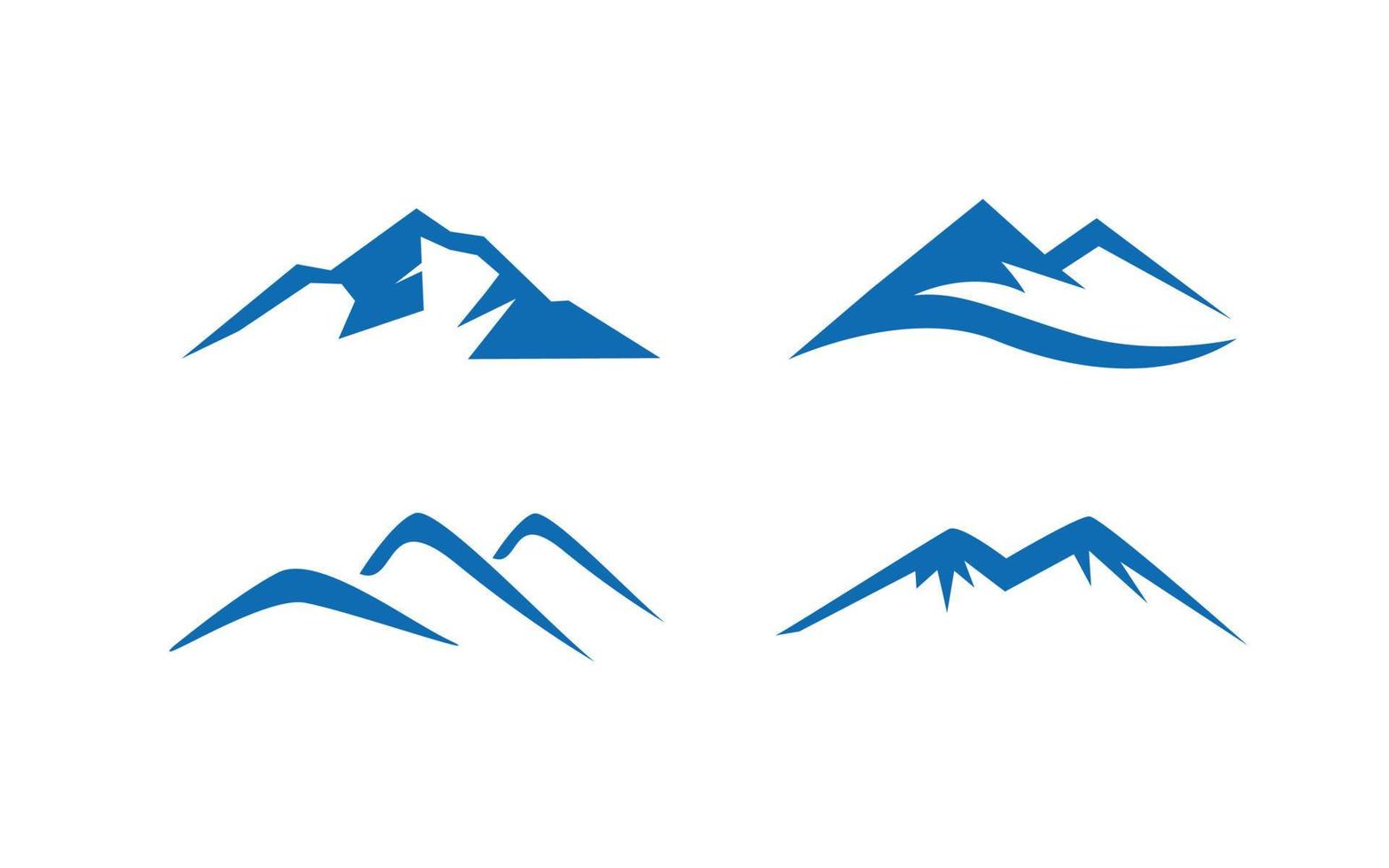 Mountain design with isolated for logo template. vector