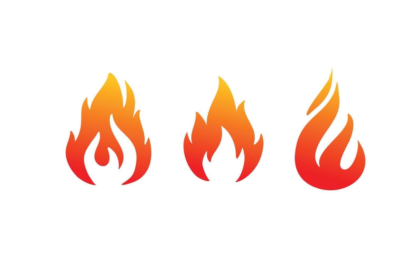 Fire logo design inspiration. Vector template design for brand.