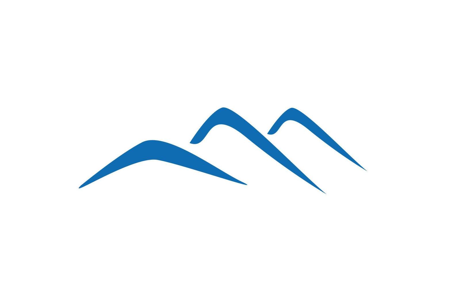 Mountain design with isolated for logo template. vector