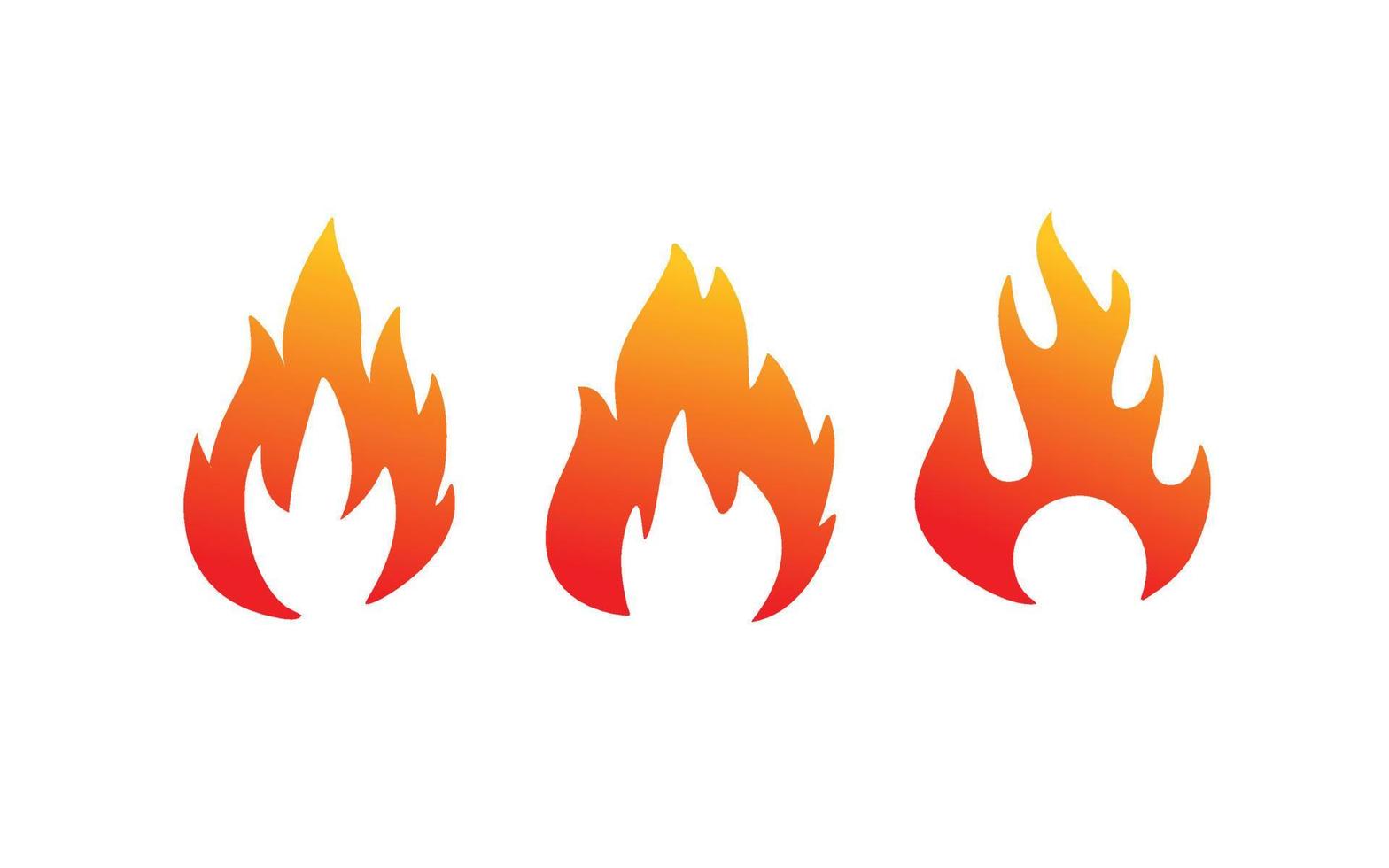 Fire logo design inspiration. Vector template design for brand.