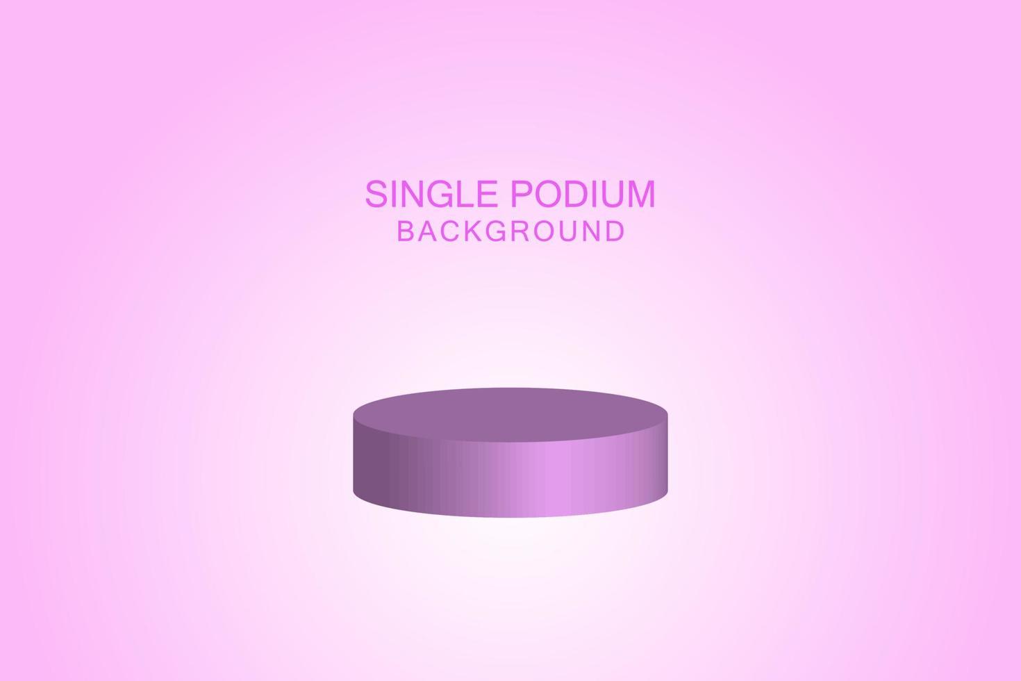 3D SINGLE PODIUM BACKGROUND, Vector illustration concepts for social media banners and post, business presentation and report templates, marketing material, print design