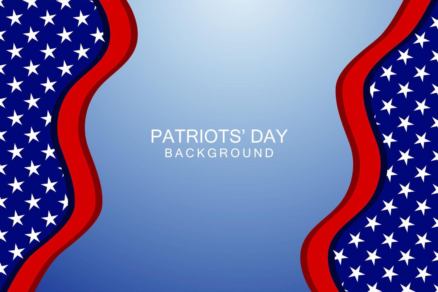 Patriots' Day background, suitable for background for patriots' day event vector