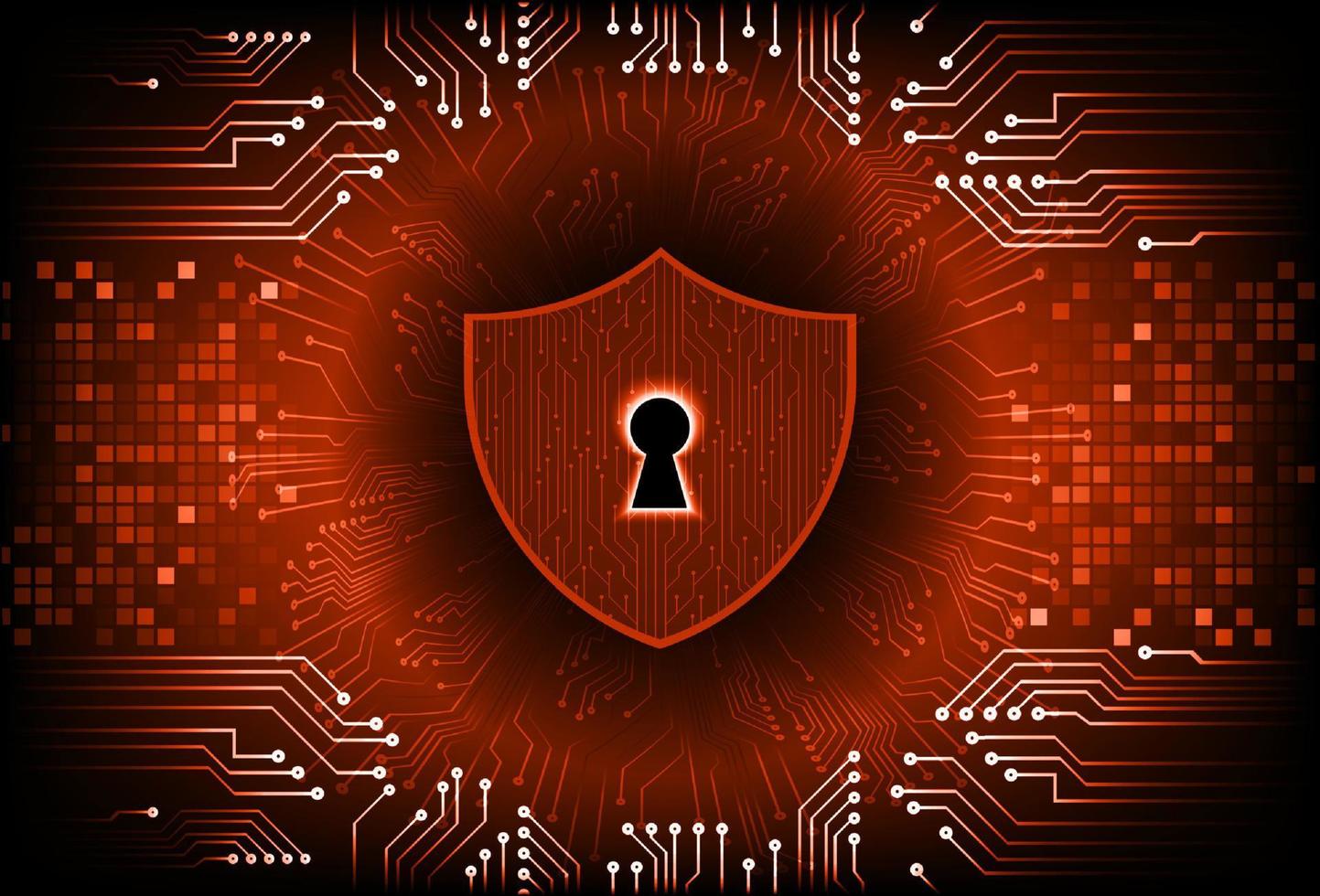 Modern Cybersecurity Technology Background with padlock vector