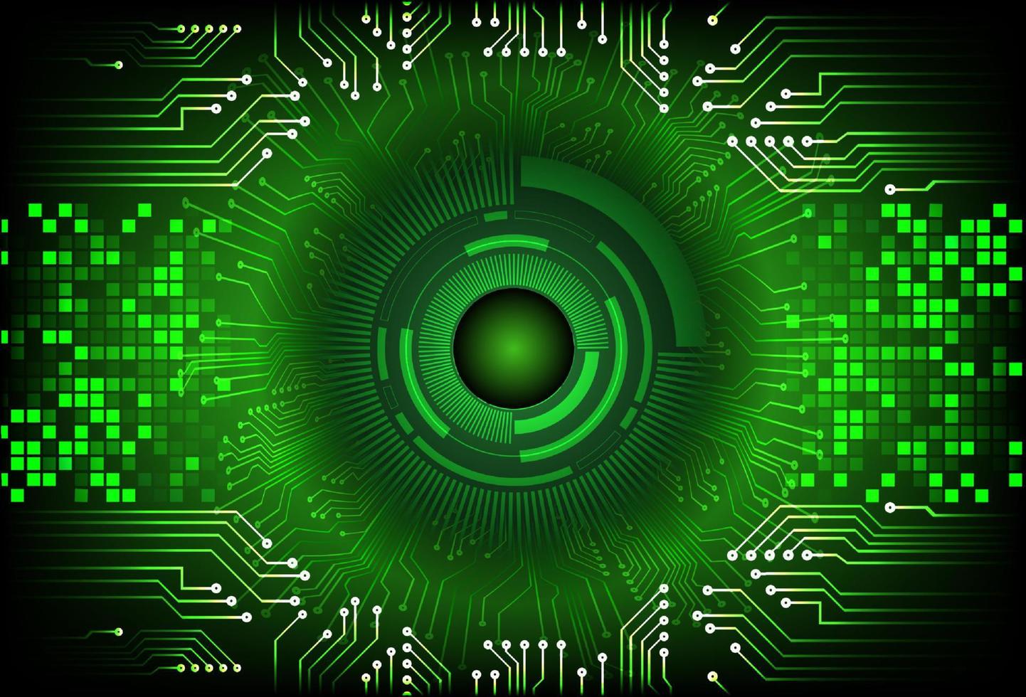 Modern  Cybersecurity Eye on Technology Background vector