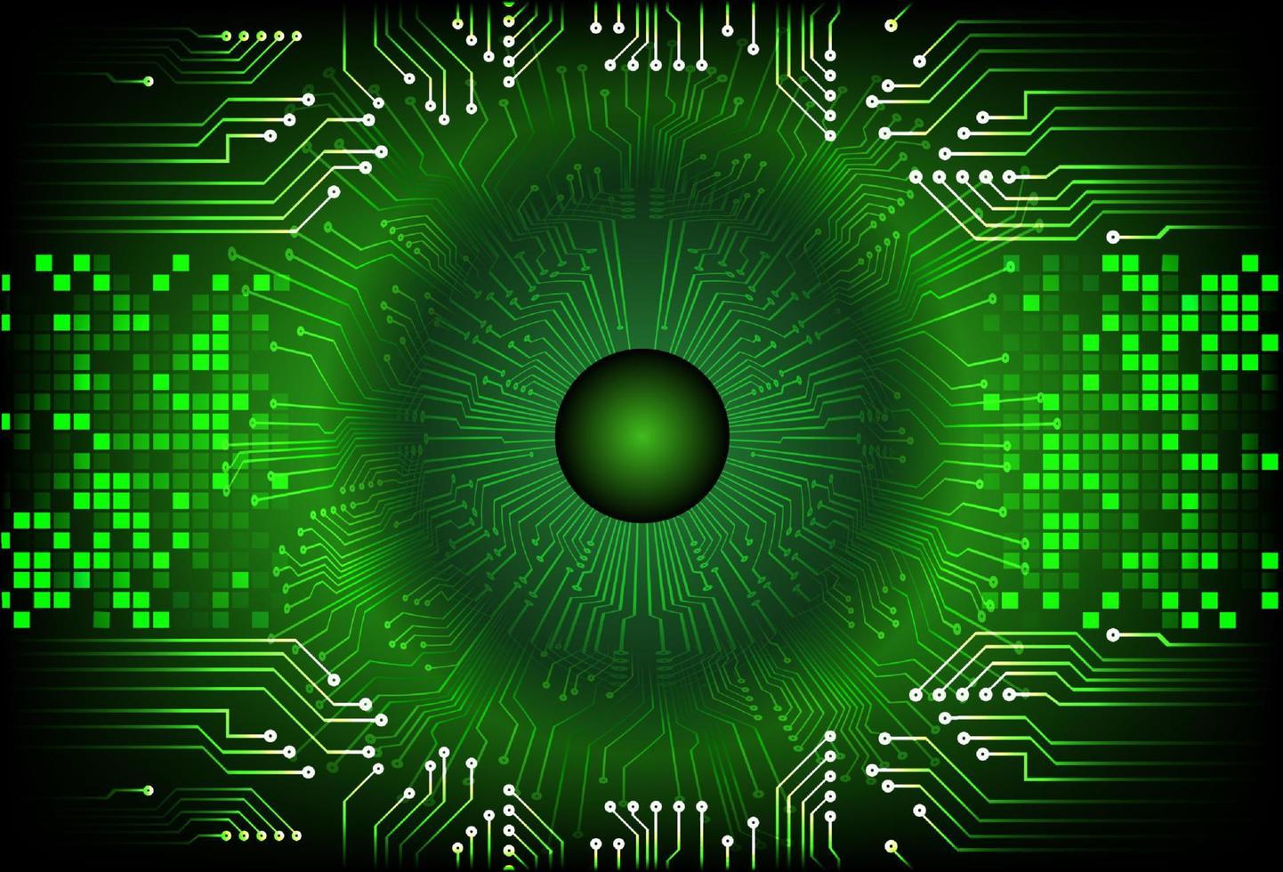 Modern  Cybersecurity Eye on Technology Background vector