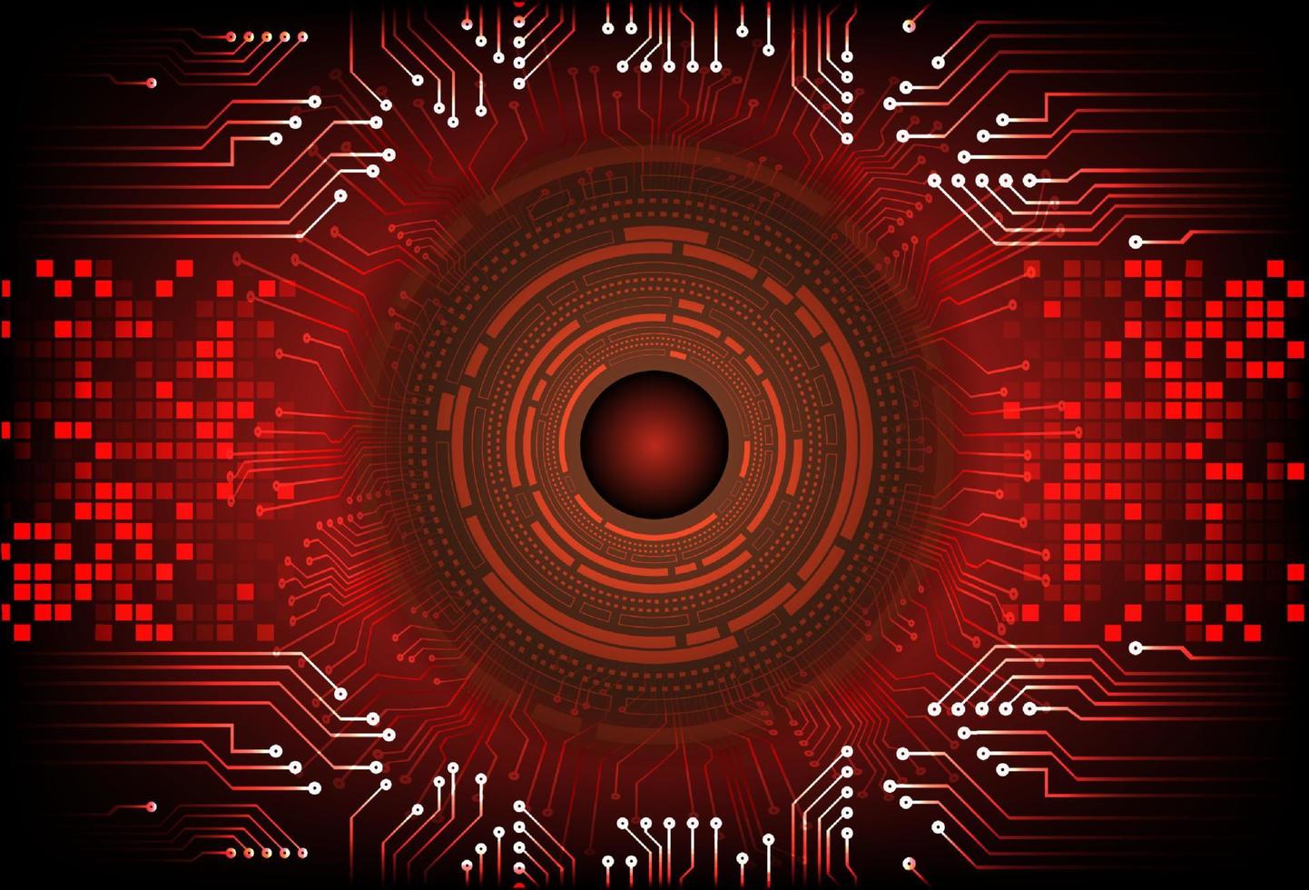 Modern  Cybersecurity Eye on Technology Background vector