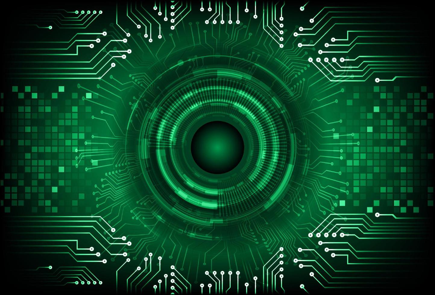 Modern  Cybersecurity Eye on Technology Background vector