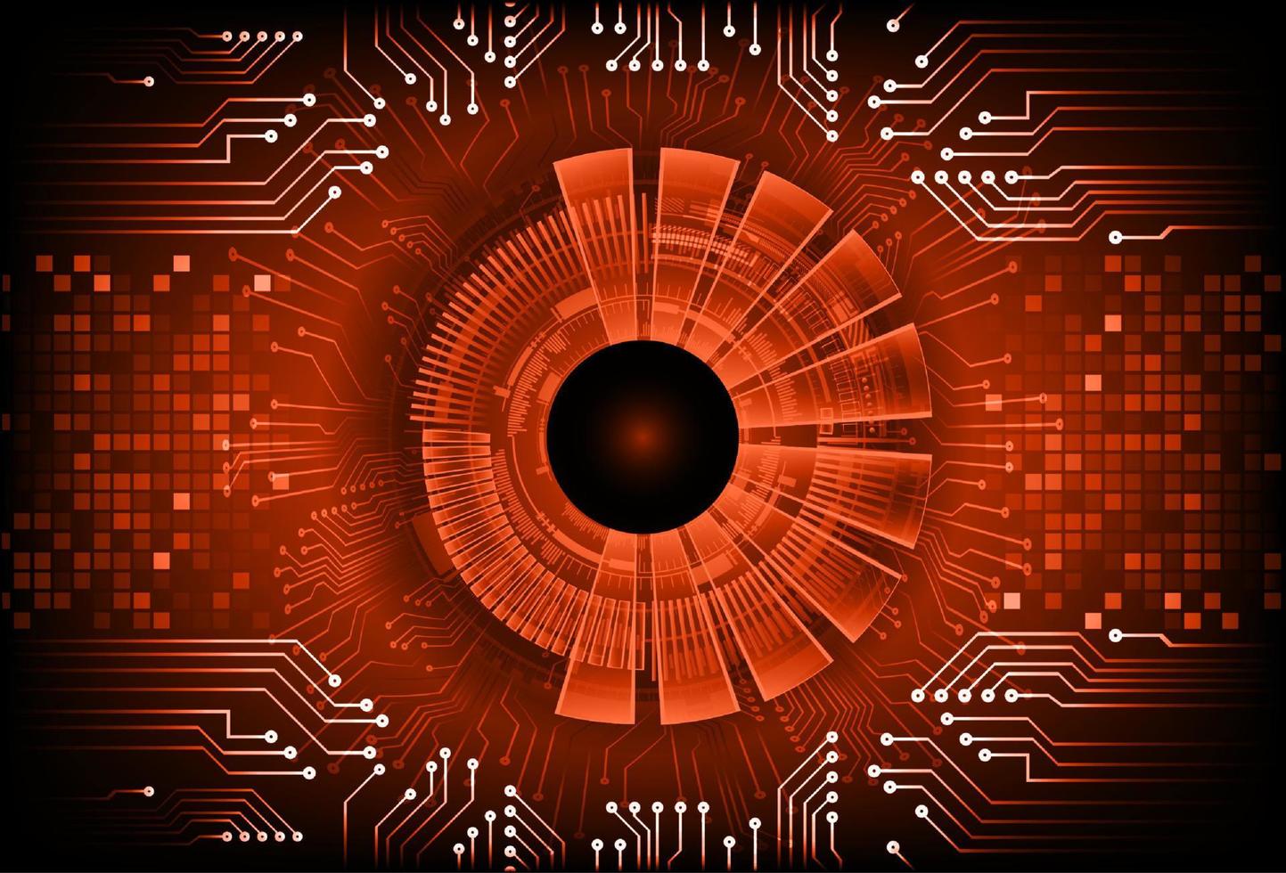 Modern  Cybersecurity Eye on Technology Background vector