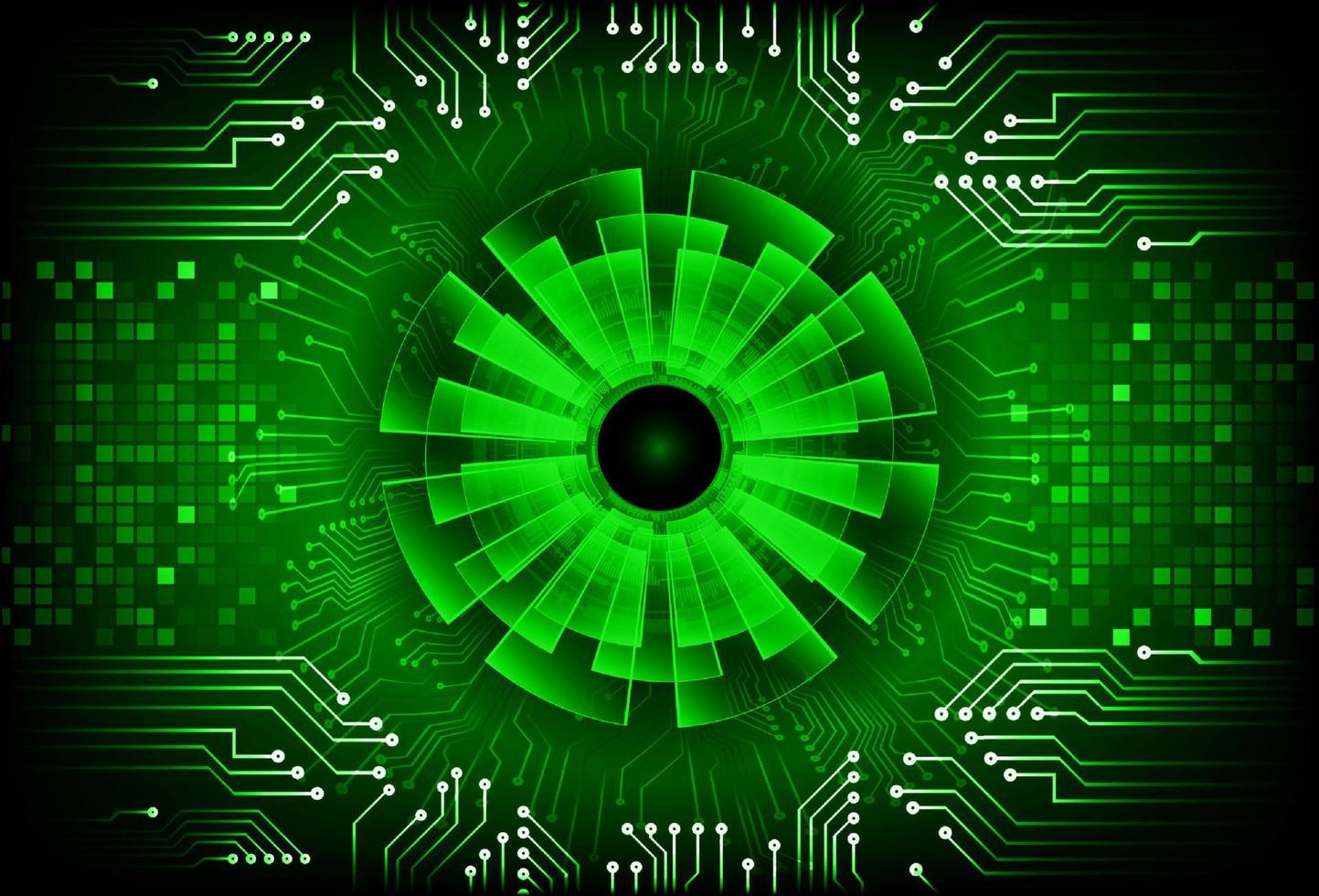 Modern  Cybersecurity Eye on Technology Background vector