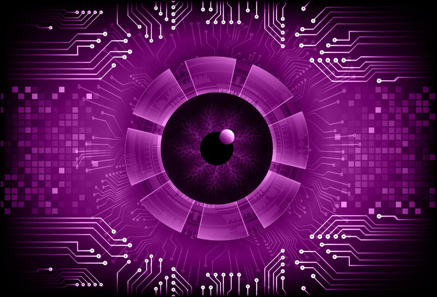 Modern  Cybersecurity Eye on Technology Background vector