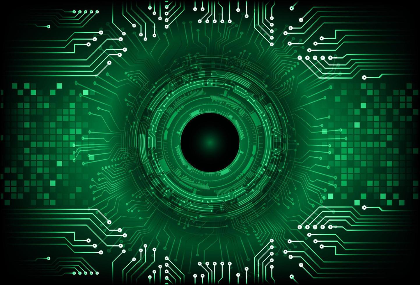 Modern  Cybersecurity Eye on Technology Background vector