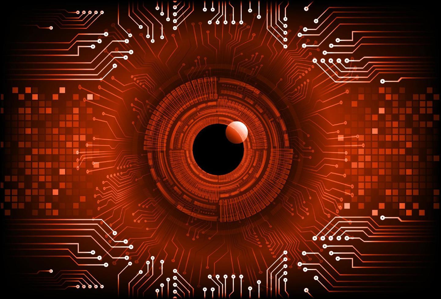 Modern  Cybersecurity Eye on Technology Background vector