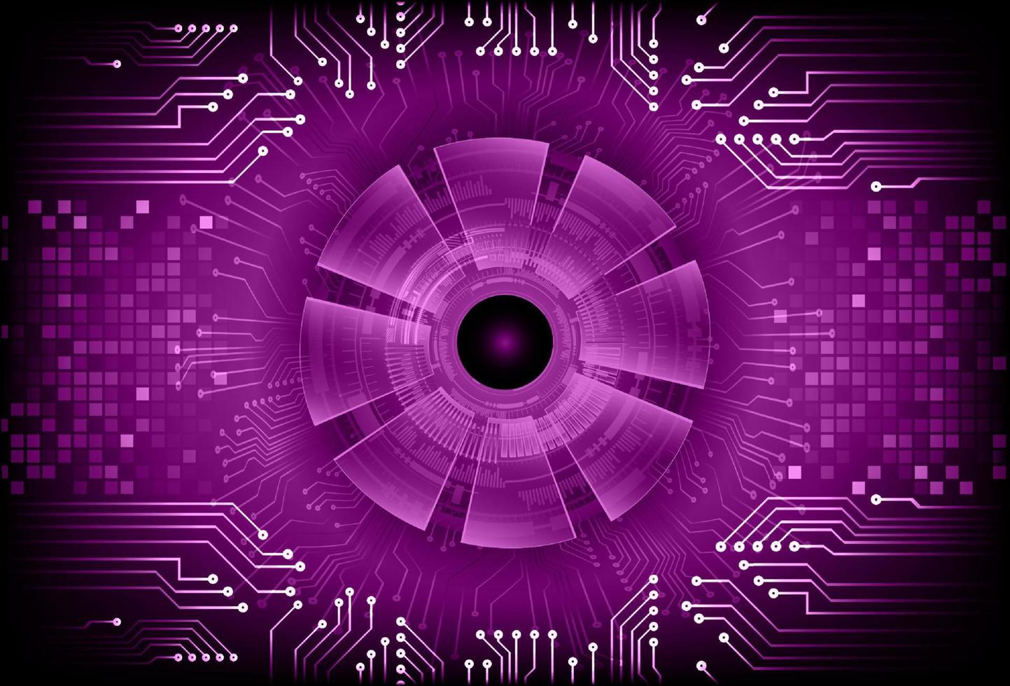 Modern  Cybersecurity Eye on Technology Background vector