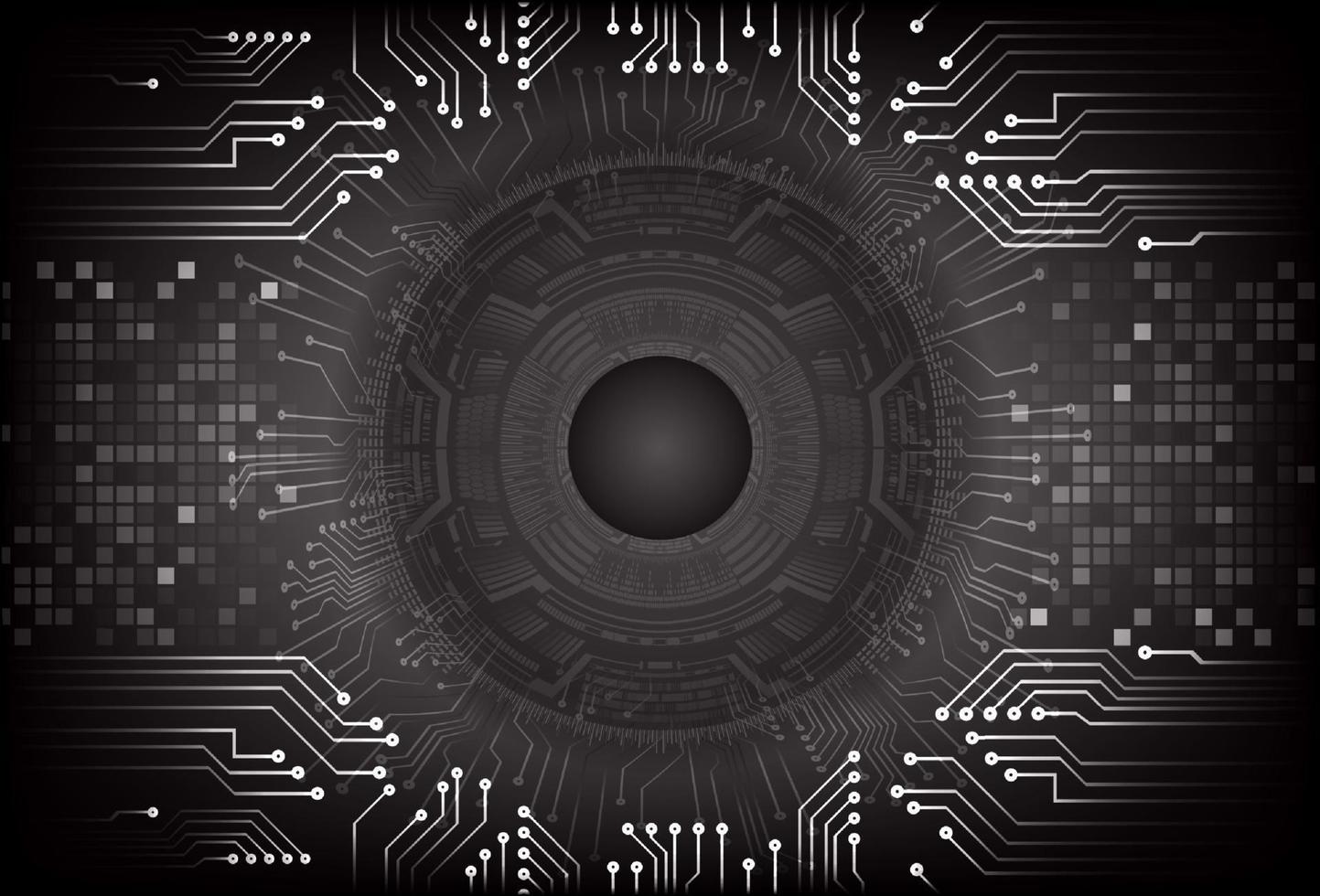 Modern  Cybersecurity Eye on Technology Background vector