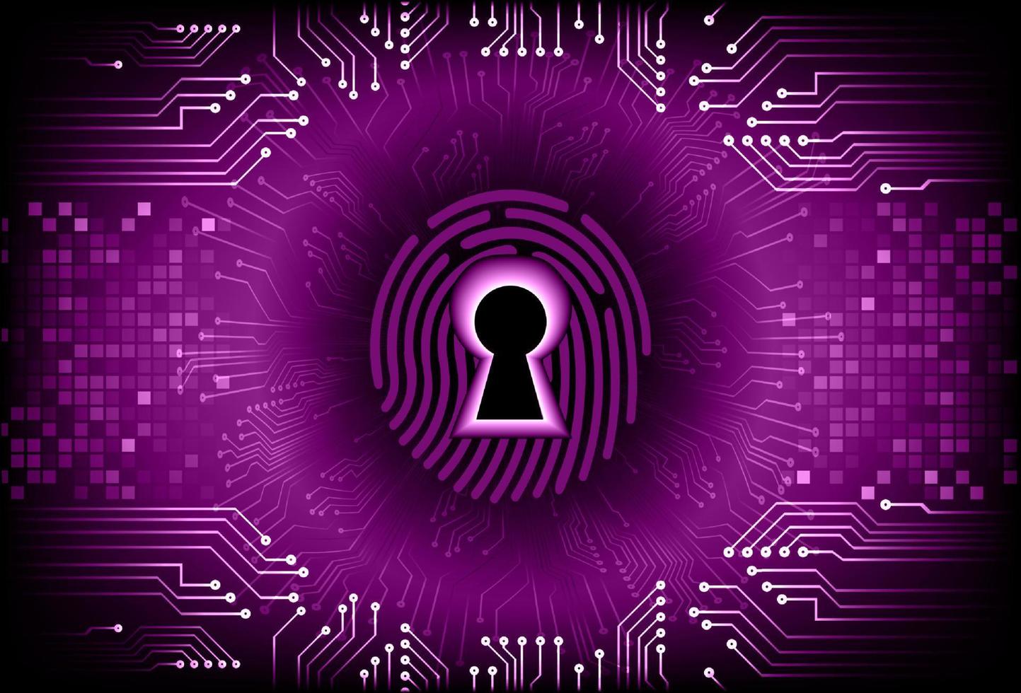 Modern Cybersecurity Technology Background with padlock vector