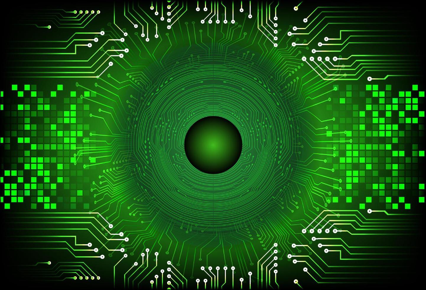 Modern  Cybersecurity Eye on Technology Background vector