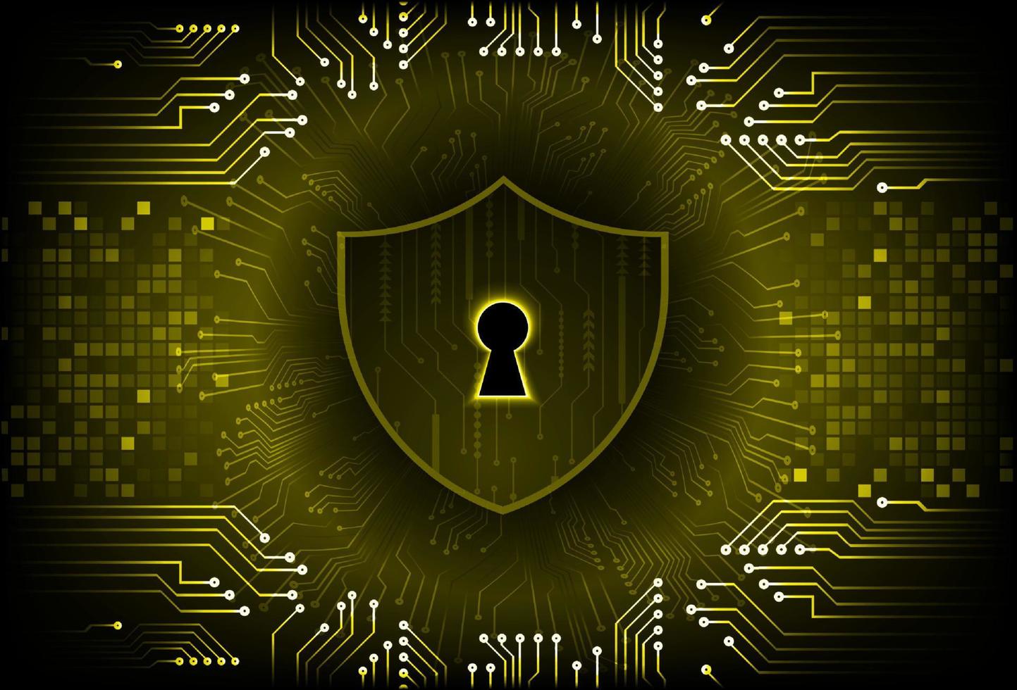 Modern Cybersecurity Technology Background with padlock vector