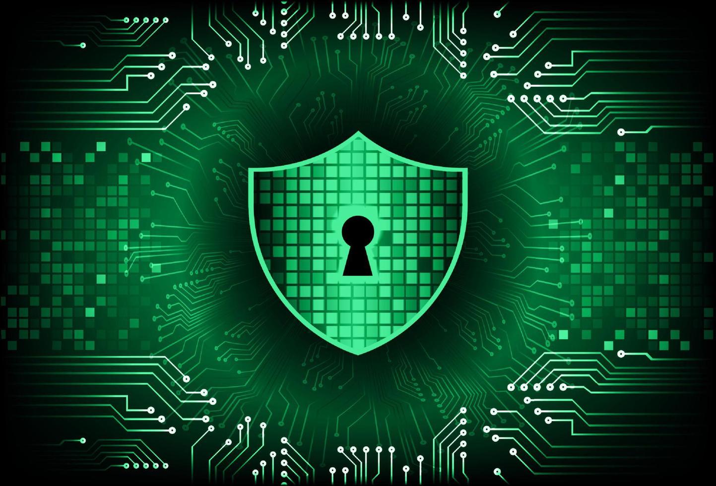 Modern Cybersecurity Technology Background with padlock vector