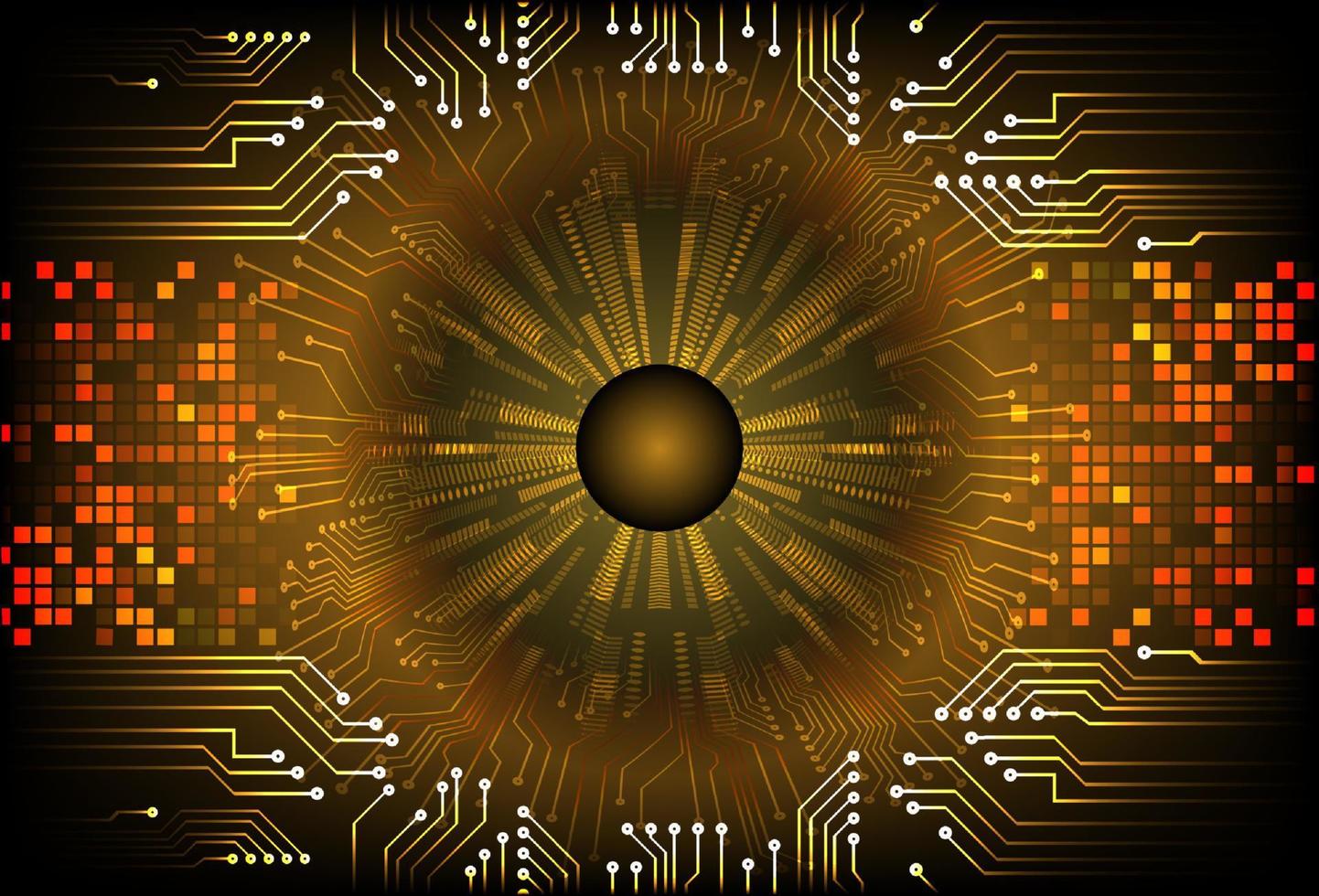 Modern  Cybersecurity Eye on Technology Background vector