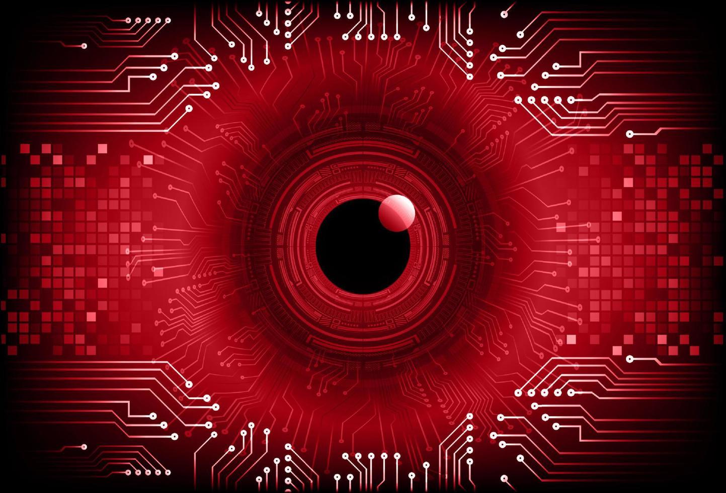 Modern  Cybersecurity Eye on Technology Background vector