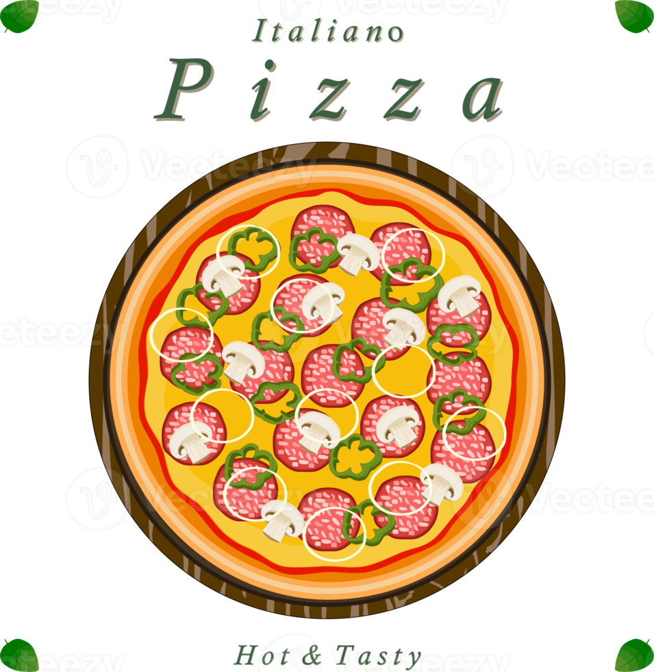 Various sweet tasty pizza png