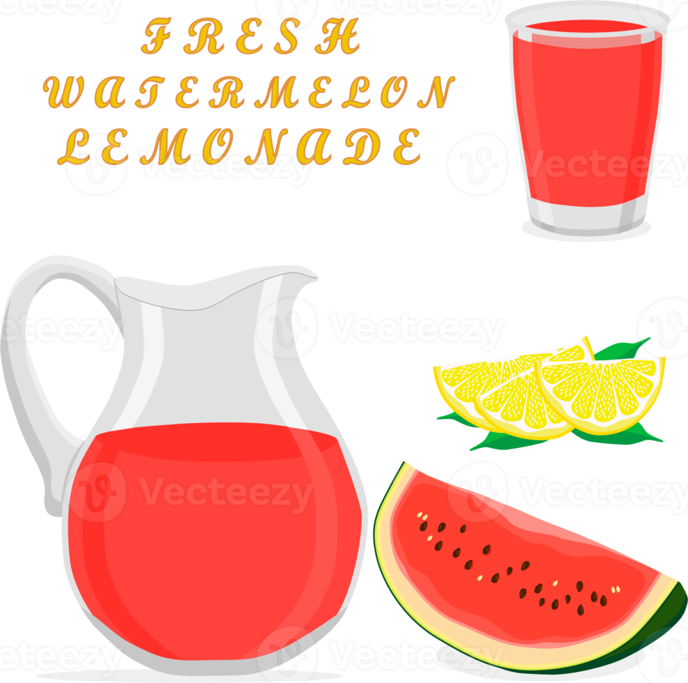 Various sweet tasty natural lemonade png