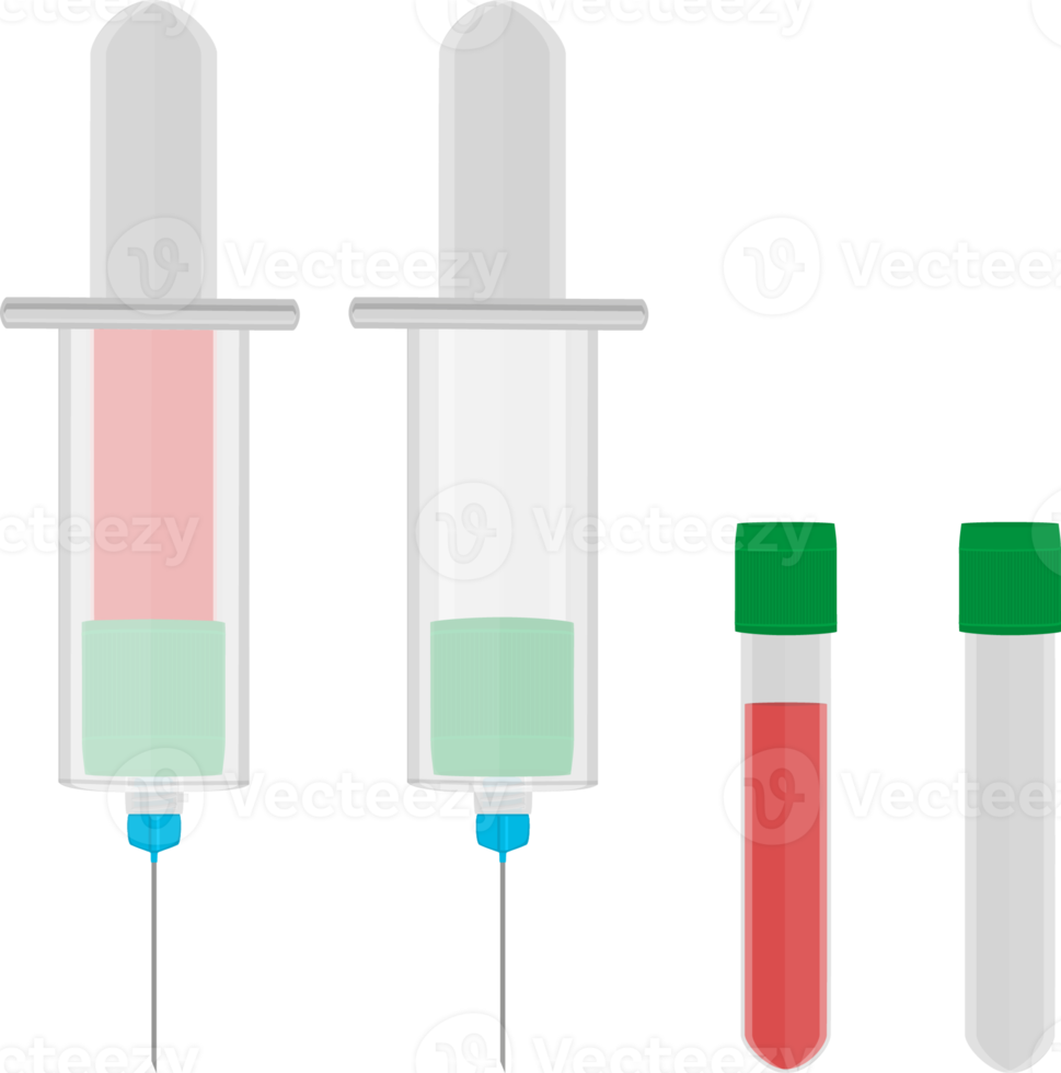 big set different types of syringes png