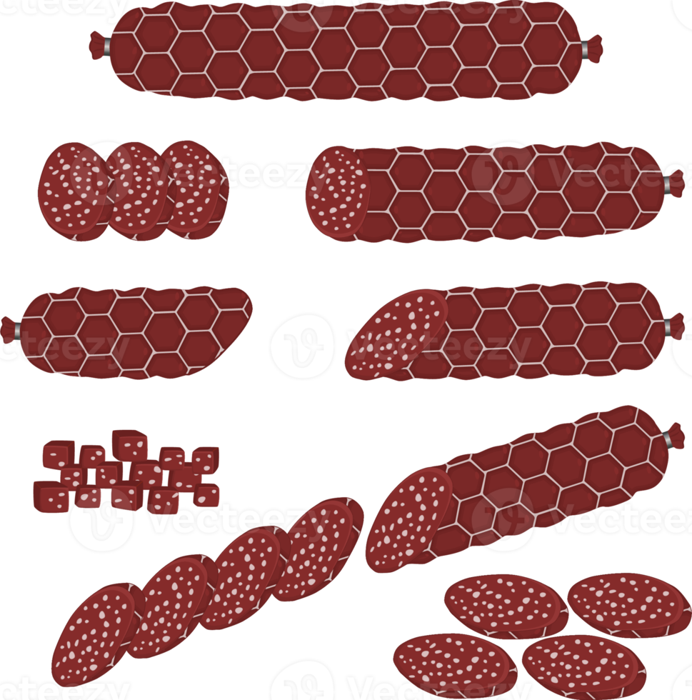 verschiedene Süss lecker Würstchen png