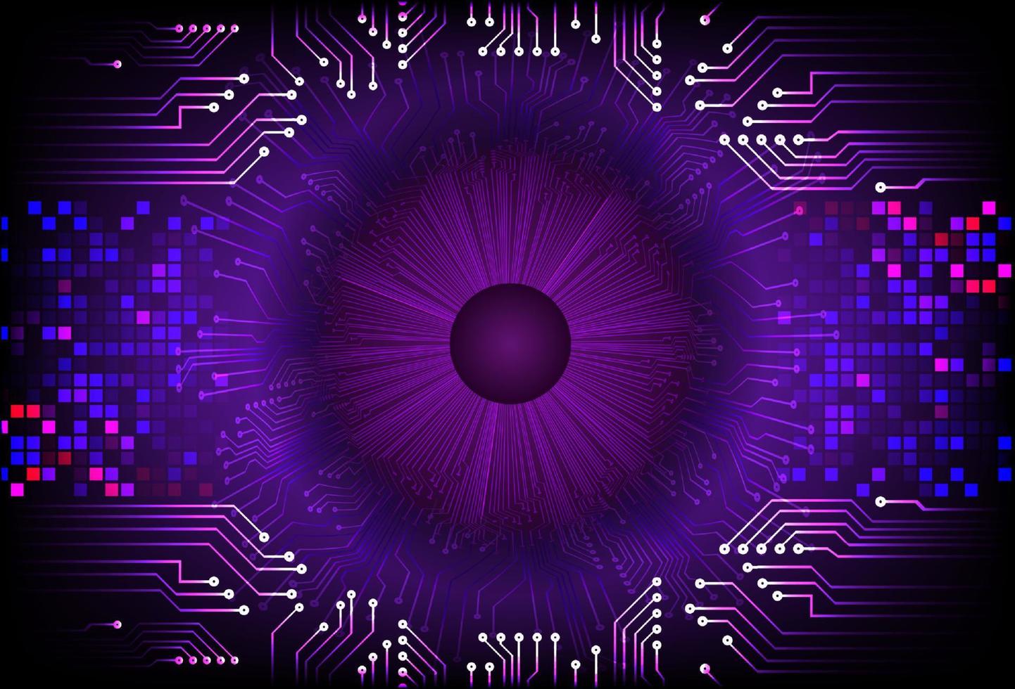 Modern  Cybersecurity Eye on Technology Background vector