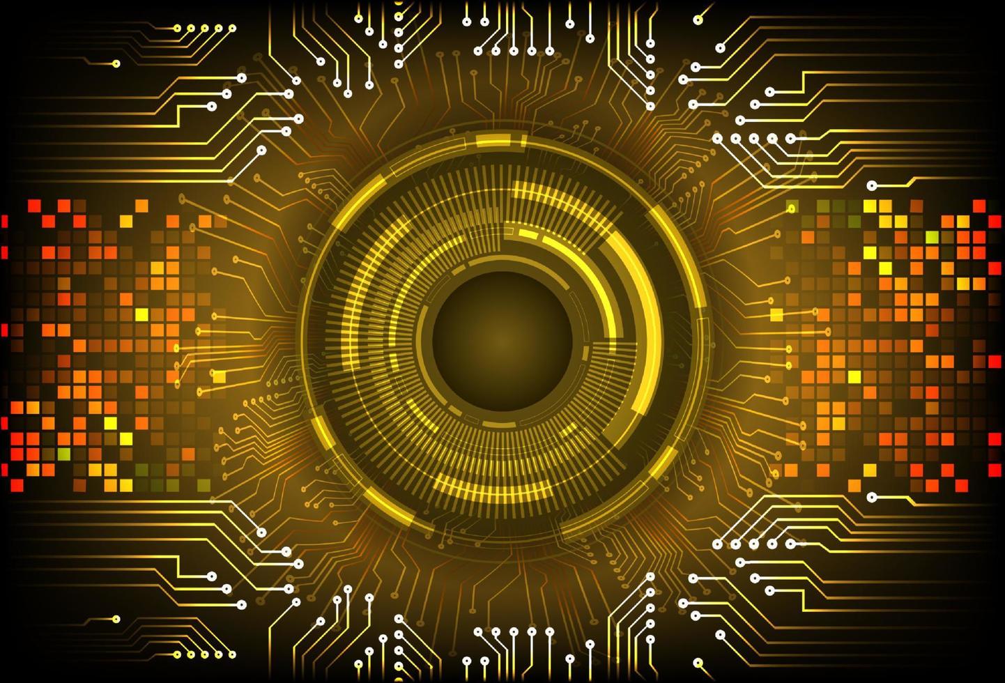 Modern  Cybersecurity Eye on Technology Background vector