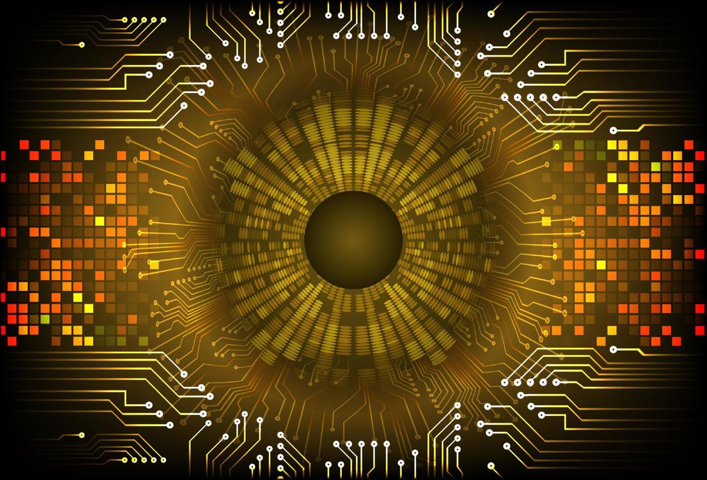 Modern  Cybersecurity Eye on Technology Background vector