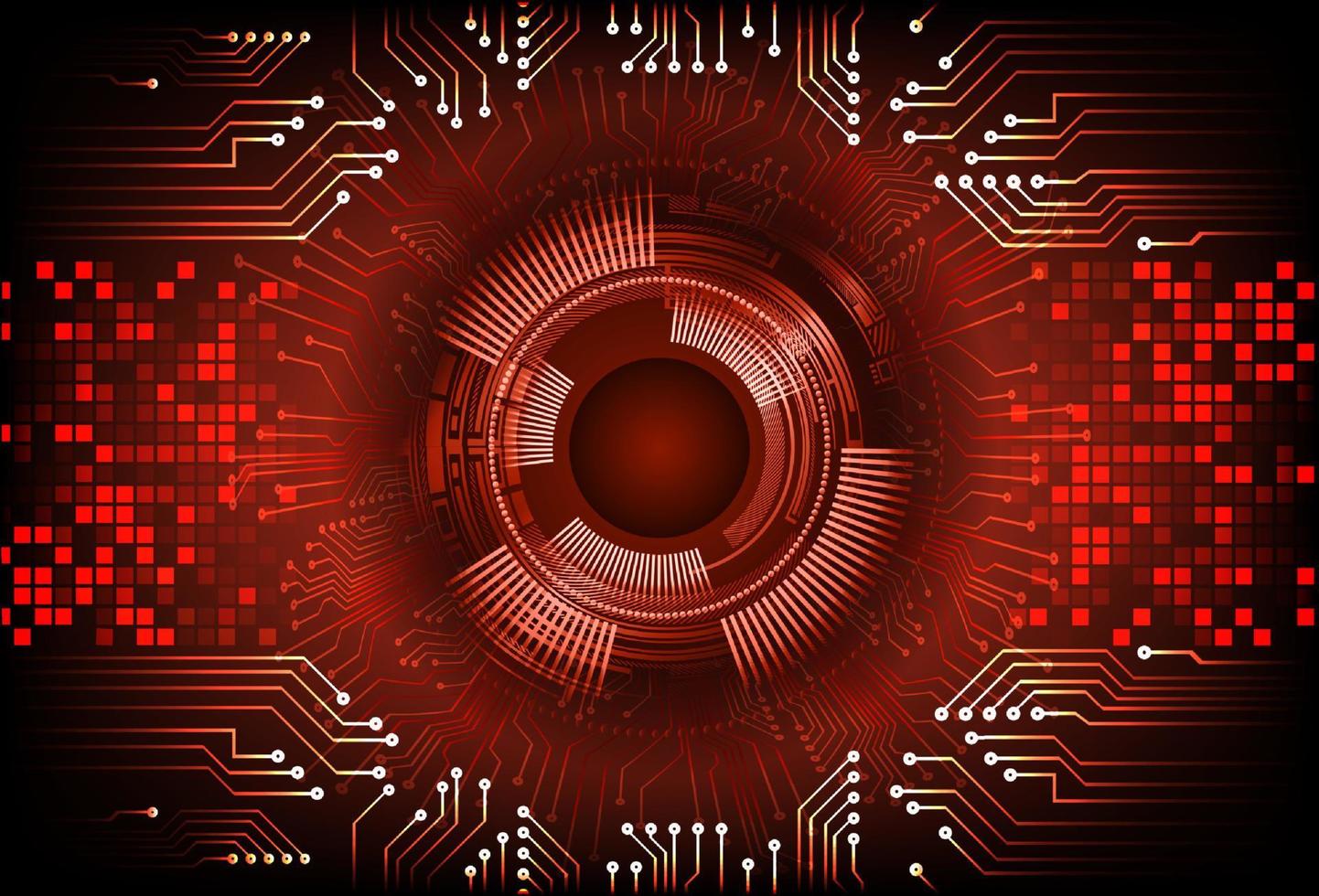 Modern  Cybersecurity Eye on Technology Background vector