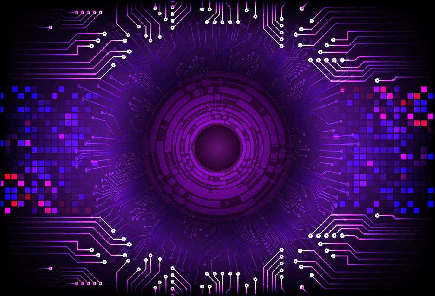 Modern  Cybersecurity Eye on Technology Background vector